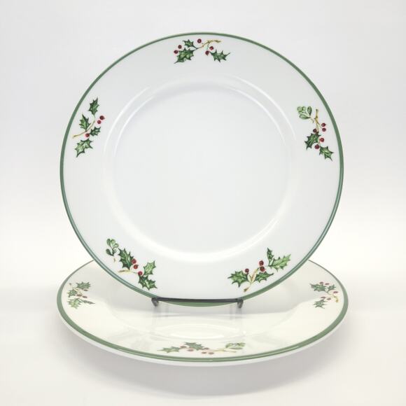Christopher Radko Holiday Celebrations Dinner Plate Holly Berry Chrismas 11"D 2 - Picture 1 of 6